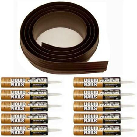 AUTO CARE PRODUCTS Brown 100 Ft. Tsunami Door Seal Kit 52100